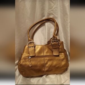 Tignanello Gold Shoulder Bag Beautiful